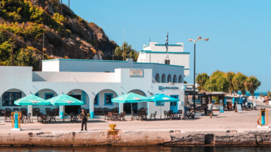 Mandraki på Nisyros hamn